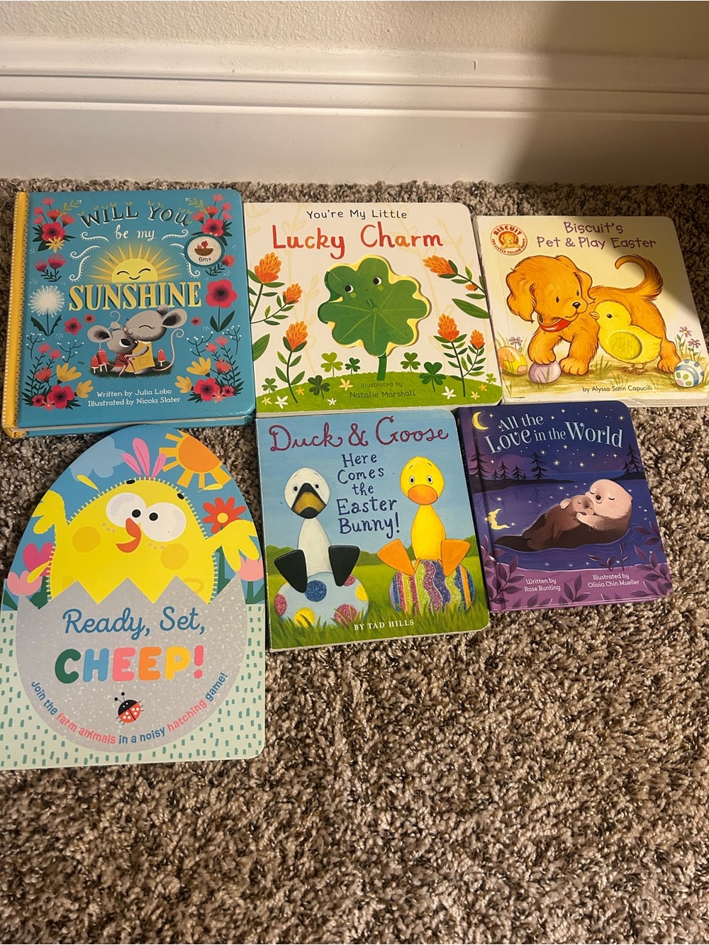 6 Assorted Kids Board Books Bundle Lot Children's Story Bundle
